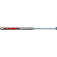 fischer Tassello a gambo lungo DuoXpand 10x120 T R grigio chiaro/Rosso