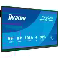 iiyama TE6512MIS-B4AG visualizzatore di messaggi Pannello piatto interattivo 165,1 cm (65") LCD Wi-Fi 400 cd/m² 4K Ultra HD Nero Touch screen Processore integrato Android 24/7, Public Display Nero (opaco), Pannello piatto interattivo, 165,1 cm (65"), LCD, 3840 x 2160 Pixel, Wi-Fi, 24/7