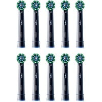 Braun Oral-B Pro Cross Action testine di ricambio confezione da 10, Testina Nero