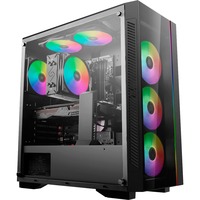 DeepCool Matrexx 55 V3 ADD-RGB 3F Midi Tower Nero Nero, Midi Tower, PC, Nero, ATX, EATX, micro ATX, Mini-ITX, ABS sintetico, SPCC, Vetro temperato, Giocare