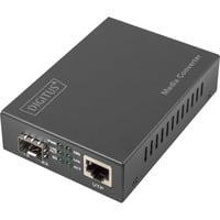 Digitus Convertitore di media 10 Gigabit, Media Converter Nero