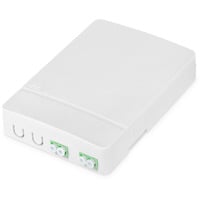 Digitus Custodia FTTH con 2x accoppiatore LC/APC DX, Housing bianco