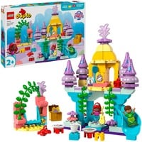DUPLO Disney 10435 Il Magico Palazzo Sottomarino di Ariel, Giochi Didattici da 2+, Castello Giocattolo della Sirenetta, Giochi di costruzione