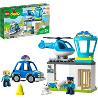 LEGO DUPLO Stazione di Polizia ed elicottero Rescue Set da costruzione, 2 anno/i, Plastica, 40 pz, 909 g