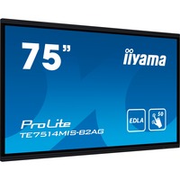 iiyama PROLITE TE7514MIS-B2AG Pannello piatto per segnaletica digitale 190,5 cm (75") LCD Wi-Fi 435 cd/m² 4K Ultra HD Nero Touch screen Processore integrato Android 24/7, Public Display Nero (opaco), Pannello piatto per segnaletica digitale, 190,5 cm (75"), LCD, 3840 x 2160 Pixel, Wi-Fi, 24/7