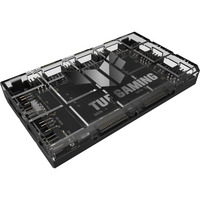 ASUS TUF Gaming ARGB PWM Fan Hub Controller per ventilatore, Controllo ventola Nero, Controller per ventilatore, Nero, 4 piedini, SATA, 115 mm, 69 mm