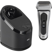 Braun Series 8 8567cc Rasoio Trimmer Nero, Argento argento/Nero, Rasoio, Nero, Argento, Batteria, Batteria integrata, 60 min, 1 h
