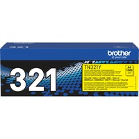 Brother TN-321Y cartuccia toner 1 pz Originale Giallo 1500 pagine, Giallo, 1 pz