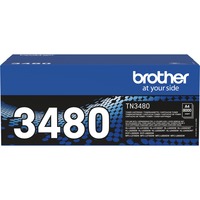 Brother TN-3480 cartuccia toner 1 pz Originale Nero 8000 pagine, Nero, 1 pz