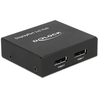 DeLOCK Splitter DisplayPort 1.2 > 2x DisplayPort 4K, Separatori DisplayPort Nero