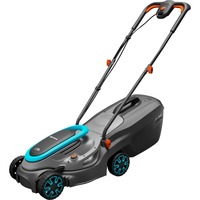 GARDENA Tosaerba a batteria PowerMax 32/18V P4A set pronto all'uso, 18Volt, Rasaerba Nero/grigio