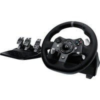 Logitech G920 Driving Force Nero USB 2.0 Sterzo + Pedali Analogico/Digitale PC, Xbox One, Xbox Series S, Xbox Series X, Volante Nero, Sterzo + Pedali, PC, Xbox One, Xbox Series S, Xbox Series X, D-pad, Analogico/Digitale, Cablato, USB 2.0