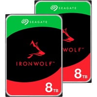 Seagate IronWolf NAS 2 x 8 TB Bundle, Hard-disk 