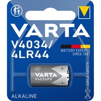 VARTA -V4034PX Batterie per uso domestico, Batteria Batteria monouso, 4SR44, Alcalino, 6 V, 1 pz, 100 mAh