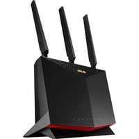 ASUS 4G-AC86U router wireless Gigabit Ethernet Dual-band (2.4 GHz/5 GHz) Nero, Router WIRELESS LTE Nero/Rosso, Wi-Fi 5 (802.11ac), Dual-band (2.4 GHz/5 GHz), Collegamento ethernet LAN, 3G, Nero, Router da tavolo