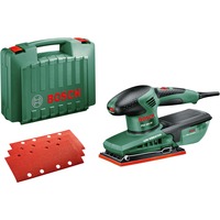 Bosch PSS 250 AE Levigatrice orbitale 24000 OPM Nero, Verde, Rosso 250 W verde, Levigatrice orbitale, Morsetto/Velcro, Nero, Verde, Rosso, 14000 OPM, 24000 OPM, 2 mm