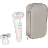 Braun Silk-épil 9 9-030 40 pinzette Bianco, Epilatore bianco/Rosa, Bianco, 40 pinzette, MicroGrip, Epilazione, Rasatura, CA/Batteria, 100 - 240 V