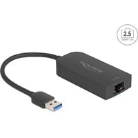 DeLOCK Adattatore USB Type-A a 2,5 Gigabit, Scheda di rete Nero
