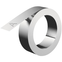 Dymo 12mm Aluminum w/Adhesive Tape nastro per etichettatrice Alluminio, Alluminio, Cina, 3,65 m, 10 pz, 60 mm