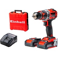 EINHELL Trapano avvitatore a percussione professionale a batteria TP-CD 18/50 Li-i BL, 18Volt, Cordless rosso/Nero