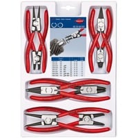 KNIPEX Set di pinze per anelli di sicurezza 00 20 04 V01, Set pinze rosso/Nero