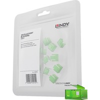 Lindy 40473 clip sicura Bloccaporte RJ-45 Verde Acrilonitrile butadiene stirene (ABS) 20 pz verde, Bloccaporte, RJ-45, Verde, Acrilonitrile butadiene stirene (ABS), 20 pz, Sacchetto di politene