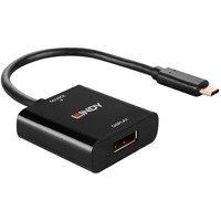 Lindy 43269 adattatore grafico USB 3840 x 2160 Pixel Nero, Convertitore Nero, USB tipo-C, Uscite Displayport, 3840 x 2160 Pixel