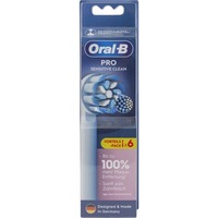 Procter & Gamble Sensitive Clean 6 pz Bianco, Testina bianco, 6 pz, Bianco, 3 mese(i), Extra morbido, Oral-B, Scatola