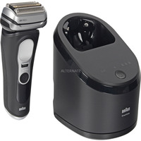 Procter & Gamble Series 9 Pro+ 9660CC Rasoio Trimmer Nero, Argento Nero, Rasoio, Nero, Argento, Acciaio inox, Pulsanti, LED, CA/Batteria