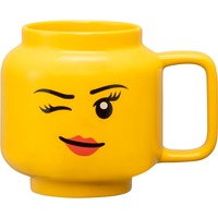 Room Copenhagen Tazza in ceramica LEGO Winking Girl, grande giallo