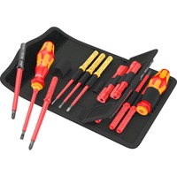 Wera Kraftform Kompakt VDE 18 Universal 2 Tool Finder, 18 pezzi, Cacciavite rosso/Giallo