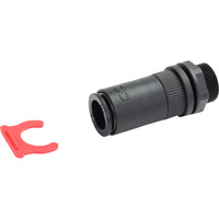 Alphacool Accoppiatore rapido ES G1/4 IG PushIn femmina, Connessione Nero