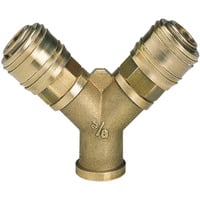 EINHELL Distribuzione aria compressa, 2x raccordo rapido > R 3/8" IG, Distributore 