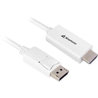 Sharkoon Cavo adattatore Displayport 1.2 > HDMI 4K bianco