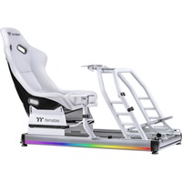 Thermaltake Cockpit simulatore di corsa GR500 Snow, Sim Rig bianco