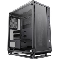 Thermaltake Core P6 Tempered Glass Mid Tower Midi Tower Nero Nero, Midi Tower, PC, Nero, SPCC, Vetro temperato, Giocare, Blu, Verde, Rosso