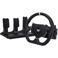 Thermaltake Volante da corsa G6 Direct Drive con set di pedali, Set simulatore Nero