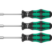 Wera 395 HO/3 Set di cacciaviti con chiave a bussola sanitaria, Cacciavite Nero/Verde