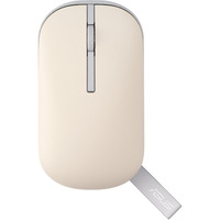ASUS Marshmallow MD100 mouse Ufficio Ambidestro RF senza fili + Bluetooth Ottico 1600 DPI beige/grigio, Ambidestro, Ottico, RF senza fili + Bluetooth, 1600 DPI, Beige, Verde
