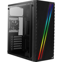 Aerocool Streak Midi Tower Nero, Chassis Tower Nero, Midi Tower, PC, Nero, ATX, micro ATX, Mini-ITX, Acrilonitrile butadiene stirene (ABS), SPCC, Multi