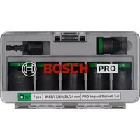 Bosch Set di bussole a impatto PRO 1/2", 7 pezzi, chiave combinata   Nero