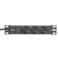 Digitus DN-95411 prolunghe e multiple 2 m 3 presa(e) AC Nero, Ciabatta Nero/alluminio, 2 m, 3 presa(e) AC, Tipo F, Alluminio, Nero, 250 V