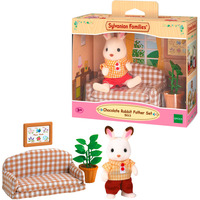 EPOCH Sylvanian Families - Set soggiorno padre coniglio di cioccolato, Giochi di costruzione 