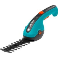 GARDENA Forbice per erba a batteria ClassicCut Li, 3,6Volt, set con coltello per cespugli - Offerta, Forbici per erba turchese/Nero