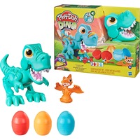 Hasbro Dino Crew - Il T-Rex Mangione Set da gioco in argilla da modellare, Multicolore, Adulto, 5 pz, 3 colori, 3 anno/i