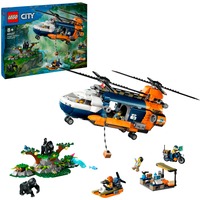 LEGO City 60437 Elicottero dell’Esploratore nella Giungla, Giochi per Bambini 8+ con Veicolo Giocattolo, Animali e Minifigure, Giochi di costruzione Giochi per Bambini 8+ con Veicolo Giocattolo, Animali e Minifigure, Set da costruzione, 8 anno/i, Plastica, 881 pz, 1,72 kg