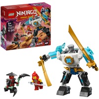 LEGO NINJAGO 71827 Mech da Battaglia di Zane - Figura Giocattolo Ninja Snodabile con 3 Minifigure e Armi, Giochi Bambini 6+, Giochi di costruzione Giochi Bambini 6+, Set da costruzione, 6 anno/i, Plastica, 92 pz, 123 g