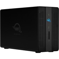 OWC Gemini Thunderbolt Dock e custodia di archiviazione RAID a doppio bay, Disk enclosure Nero