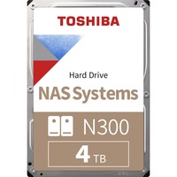 Toshiba N300 NAS 3.5" 4000 GB Serial ATA III 3.5", 4000 GB, 7200 Giri/min, Bulk