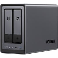 UGREEN NASync DXP2800 NAS System 2-Bay Compatta Intel® N N100 8 GB DDR5 0 TB UGOS Pro Nero NAS, Compatta, Intel® N, N100, 8 GB, DDR5